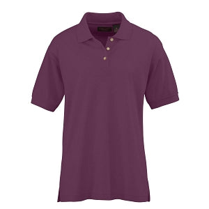 Ultraclub Ladies Whisper Pique Polo - Women's Whisper Pique Polo Shirt, 60% Cotton/40% Polyester, Wine, Size S - 8541WNES