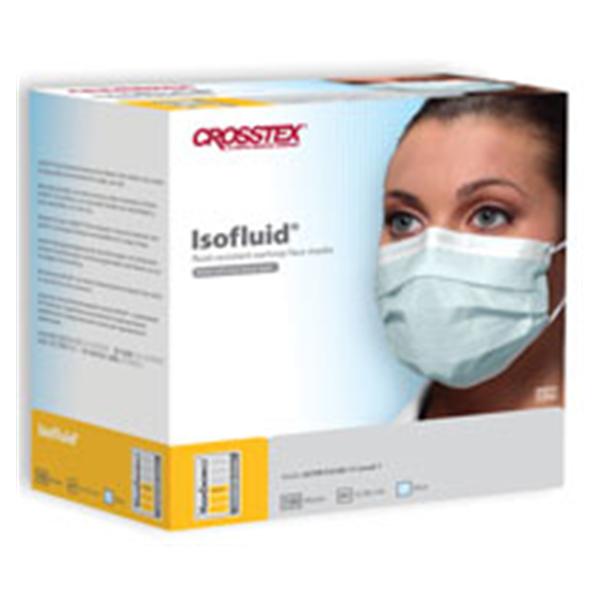 Crosstex International Face Mask Earloop Isofluid Fluid Resistant Blue 100/Bx, 5 BX/CA (GCIBL100)