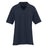 Ultraclub Ladies Rib Collar Polo Shirts - Women's Polo Shirt with Rib Collar and Contrast Trim, 60% Cotton/40% Polyester, Navy / White, Size L - 935NVYL