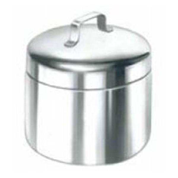 Polarware Jar Applicator 3-1/8x7" Silver Stainless Steel With Lid Ea