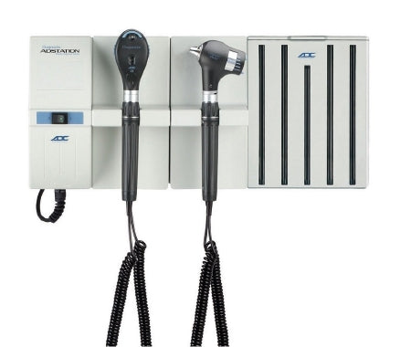 American Diagnostics Corp Diagnostix Adstation Wall Systems - Diagnostix Adstation Wall System with LED Otoscope, LED Ophthalmoscope and Specula Dispenser - 5610L-3