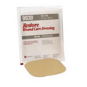 Hollister Restore Hydrocolloid Dressing with Foam Backing, Sterile 6" x 8" - Box of 3