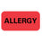 TimeMed a Div of PDC Label Allergy Red/white 200/RL 1RL/BX 1RL/BX