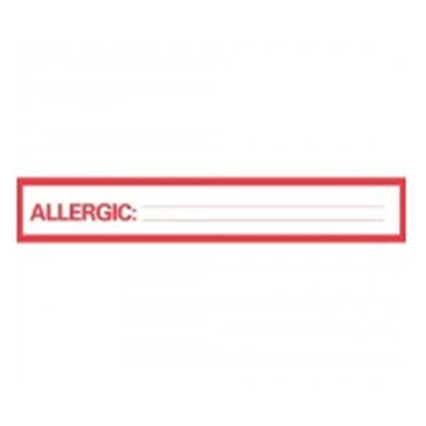 TimeMed a Div of PDC Label Allergy 1" Red/White Ea