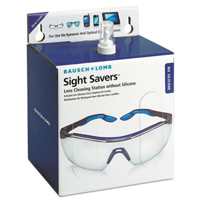 Bausch & Lomb Sight Savers Lens Cleaning Station, 16 oz Plastic Bottle, 6.5 x 4.75, 1,520 Tissues/Box - BAL8565