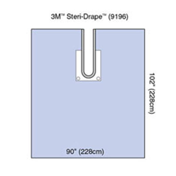 3M Medical Products Drape Shoulder Surgical Steri-Drape Fen 90x102 Blu Strl 2x10/Ca