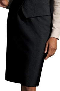 Edwards Garment Co Ladies Straight Skirt - Women's 55% Polyester/45% Wool Skirt, No Pockets, Black, Size 10 - 9793 001 10