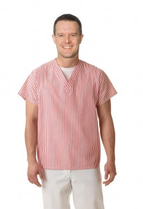 Medline Unisex Candystripe Top - DBD-SHIRT, V-NECK, UNISEX, CANDYSTRIPE, XL - 983RCRXL