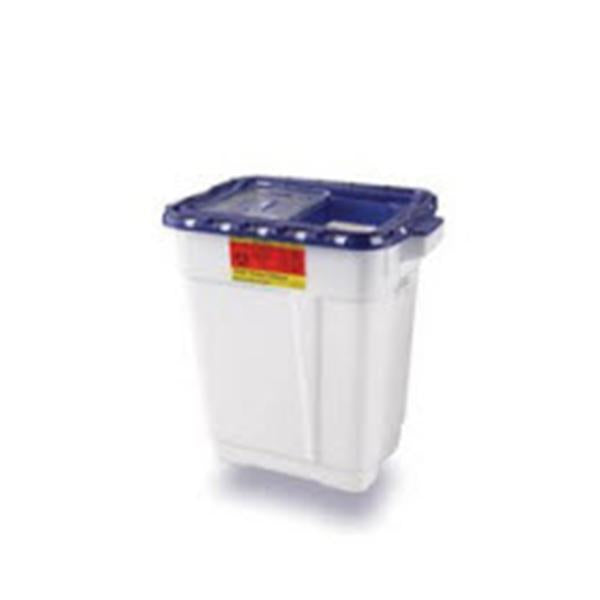 Becton-Dickinson Collector Pharmaceutical Waste Recykleen 9gal White/Blue Ea, 8 EA/CA (305329)