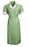 Vf Workwear-Div / Vf Imagewear (W) Lapel Dresses - Double-Breasted 75 Poly/25 Cotton Scrub Dress, Hunter Green, Size L - 9S01HUL