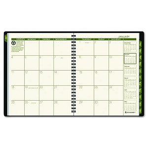 At-A-Glance Recycled Monthly Planner - Black 6.88" x 8.75" 2018-2019 Recycled Monthly Planner - 70-120G-05