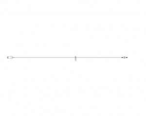 ICU Medical MicroClave Clear Connectors and Extensions - 7" Standard Bore with MicroClave Extension Set - 12519-01