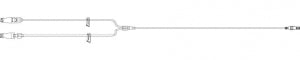 ICU Medical Bifurcated Extension Sets - Bifurcated Microbore Extension Set, 8" - 12547-01