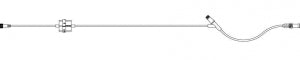 ICU Medical Regulator I. V. Macrobore Extension Sets - Macrobore IV Extension Set with Female Luer Lock Adapter with wings, Clave, Easydrop Flow Controller, 18" - 20667-28