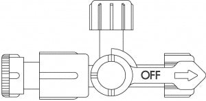 ICU Medical IntraLock Stopcock - Intralock Stopcock, 3-Way, Nylon - 42383-01