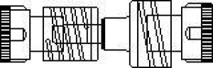 ICU Medical Monitoring Support Devices - ADAPTER, LL, DOUBLE MALE - 42410-01