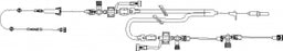 ICU Medical Reusable Cables f / Disposable Transducers - Bifurcated Transducer Kit, Transpac IV Transducer, MK with DT4 with SS - 425000406