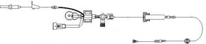 ICU Medical SAFESET Blood Sampling Kits - Transpac IV Monitoring Kit with SafeSet Reservoir, Blood Sampling Port, 60" Tubing, Disposable Transducer, 3 mL Intraflo Flush Device and Pole-Mount Macrodrip - 426410406