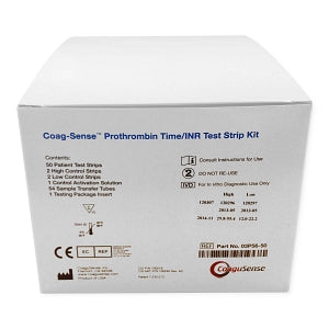 Coagusense Inc Coag-Sense PT / INR Test Strips - Test Strip for Prothrombin Time and International Normalized Ratio with Control for Coag-Sense Meter - 03P5650