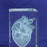 American 3B Scientific MEDart Glass Block Heart Model - MEDart Glass Block Heart Model - MAG13G