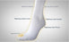 Alba Health LifeSPAN Anti-Embolism Stockings - LifeSPAN Anti-Embolism Stocking, Knee, Size M, Regular - 553-02