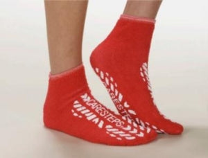 Alba-Waldensian High Risk Adult Slippers - DBD-FOOTWEAR, RED, HIGH RISK, 2XL, 2 SIDED T - 80193