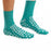 Albahealth Confetti Treads Patient Safety Footwear - Slipper Socks Safety Footwear with Confetti Tread, Adult, Size 2XL, Teal - 90211