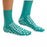 Albahealth Confetti Treads Patient Safety Footwear - Slipper Socks Safety Footwear with Confetti Tread, Adult, Size 2XL, Teal - 90211