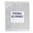 Action Bag Company Patient Belongings Bags - Patient Belongings Bag with Rigid Handle, White - PBB202004RH