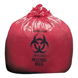 Action Health Specialty Liners - Infectious Waste Liner, Red, 11 Microns, 24" x 24" - LHDR242411