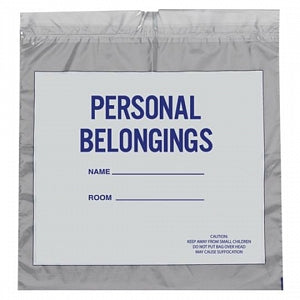 Action Bag Company Personal Belonging Bags - Patient Belonging Bag, Drawtape, Clear, 20" x 20" - PBB2020DT