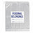 Action Bag Company Patient Belongings Bags - Patient Belongings Bag, Drawstring, 20" x 20", Clear - PBB20244