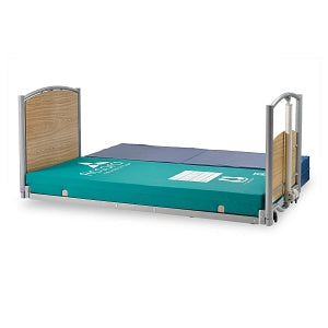 Accora Floor Long-Term Hospital Beds - Floor Hospital Bed with Headboard and Footboard, Oak, 36" W x 84" L, Quick Ship - FB36X84OAK