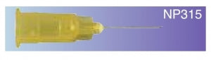 Acuderm Acu-Needle Disposable Plastic Hubs - Hypodermic Tribevel Tip Needle with Plastic Hub, 31G x 0.5" - NP315