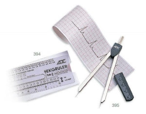 American Diagnostic EKG Ruler & Calipers - EKG Caliper, Steel, 4.75" - 395