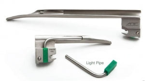 American Diagnostic Satin Fiberoptic No. 4 Miller Blade - Miller Laryngoscope Blade, Fiber Optic, Size 4 - 4084F