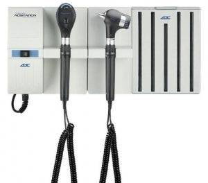 American Diagnostic Co Adstation 5610-9 Diagnostix Wall System - 5610-9 Diagnostix Adstation Wallboard with Thermometer and Otoscope - 5610X-347W