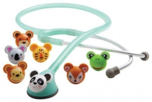 ADC Adimals 618 Pediatric Stethoscope - Adimal Adscope Pediatric Stethoscope, Sea Foam, 22" - 618SF