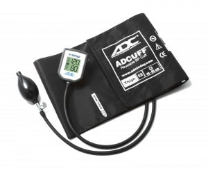 ADC 700 Series E-Sphyg Digital Aneroid BP Monitors - E-sphyg Digital Diagnostic Pocket Aneroid Sphygmomanometer, Thigh, Black - 7002-13TBK