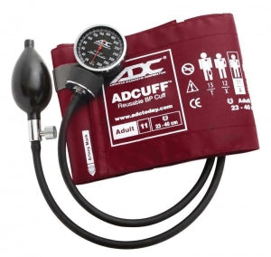 ADC Diagnostix 720 Pocket Aneroid Sphyg - Diagnostix Adult Aneroid Sphygmomanometer, Burgundy - 720-11ABD