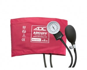 ADC Diagnostix 720 Pocket Aneroid Sphyg - Diagnostix Bariatric Complete Sphygmomanometer System, Burgundy - 720-12BXBD