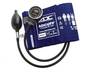 American Diagnostic Corp Multikuf Portable 4-Cuff Black Sphygmomanometer Kit - CUFF, BLADDER, 2 TUBE, THIGH, NAVY - 845-13TN-2