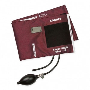 American Diagnostic C Adcuff 865 Series Sphyg Inflation System - Adcuff Inflation System, Adult Large, Burgundy - 865-12XBD