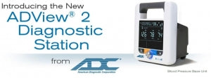 ADC ADView 2 Modular Diagnostic Station - ADView 2 Blood Pressure Modular Diagnostic Station - 9005BP