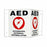 Cardiac Science Inc AED 3-D Wall Sign Kit - 3D AED Wall Sign, SMA Customers Only - 168-6002-001, SMA