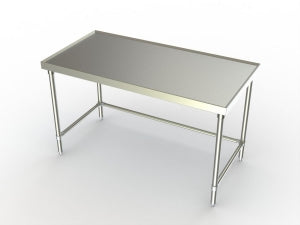 Aero Manufacturing Work Tables - Stainless Steel Work Table, V-Type Edge, 24" x 48" - 1TSX-2448