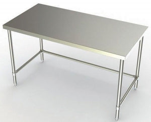 Aero Manufacturing Work Tables - Stainless Steel Work Table, with X-Brace, 15" x 15" x 10" - 3TSX-1515/10