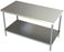 Aero Manufacturing Work Tables - Stainless Steel Work Table, with Galvanized Shelf, 30" x 36" x 35" - 4TG-3036