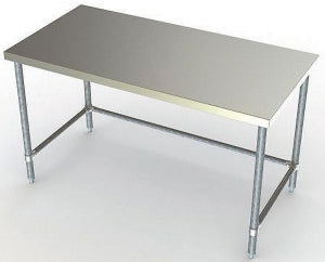 Aero Manufacturing Work Tables - Stainless Steel Work Table, Galvanized, No Shelf, 24" x 60" x 35" - 4TGX-2460