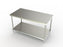 Aero Manufacturing Work Tables - Stainless Steel Work Table, with Shelf, 24" x 30" x 35" - 4TS-2430